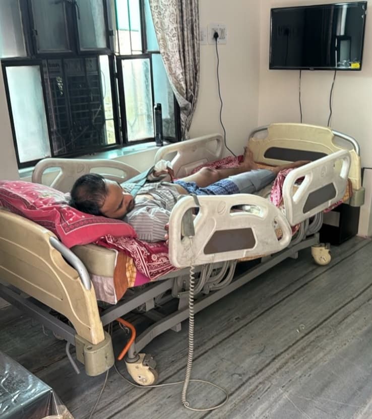 Hospital bed for home healthcare and patient care